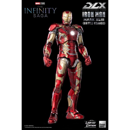 Infinity Saga DLX akčná figúrka 1/12 Iron Man Mark 43 (Battle Damage) Limited Edition 17 cm